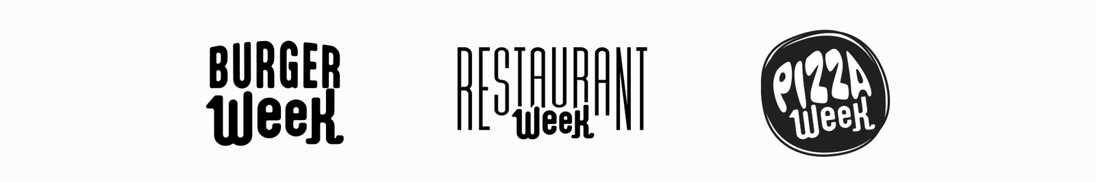 Burger Week, Restaurant Week, Pizza Week